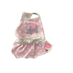 Tiny Dog Dress with elephant and ice cream cone